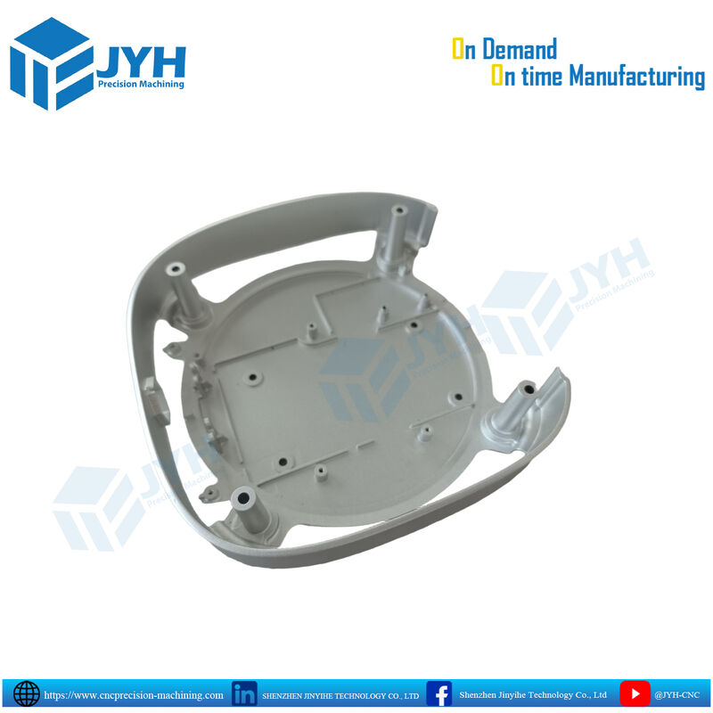 Weiß eloxierte Aluminiumgehäuseteile mit hochpräziser CNC-Bearbeitung und Korrosionsbeständigkeit