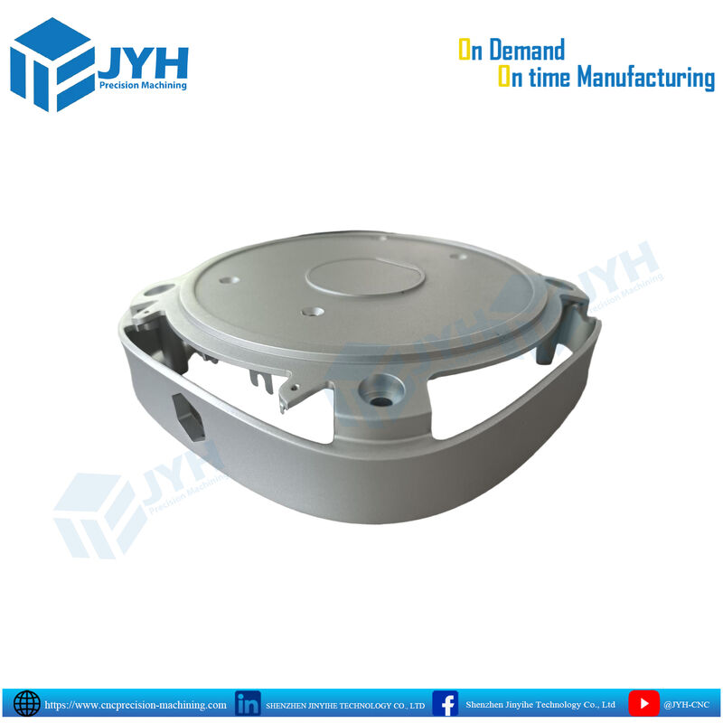 Weiß eloxierte Aluminiumgehäuseteile mit hochpräziser CNC-Bearbeitung und Korrosionsbeständigkeit