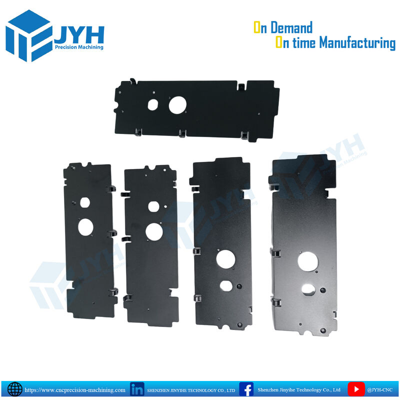 High Precision CNC Machined Black Anodized Aluminum Parts with Durable Finish and Lightweight Strength