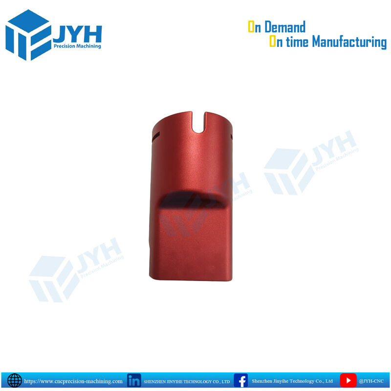 Red Anodized Aluminium CNC Machined Part with Precision CNC Machining and Tight Dimensional Accuracy